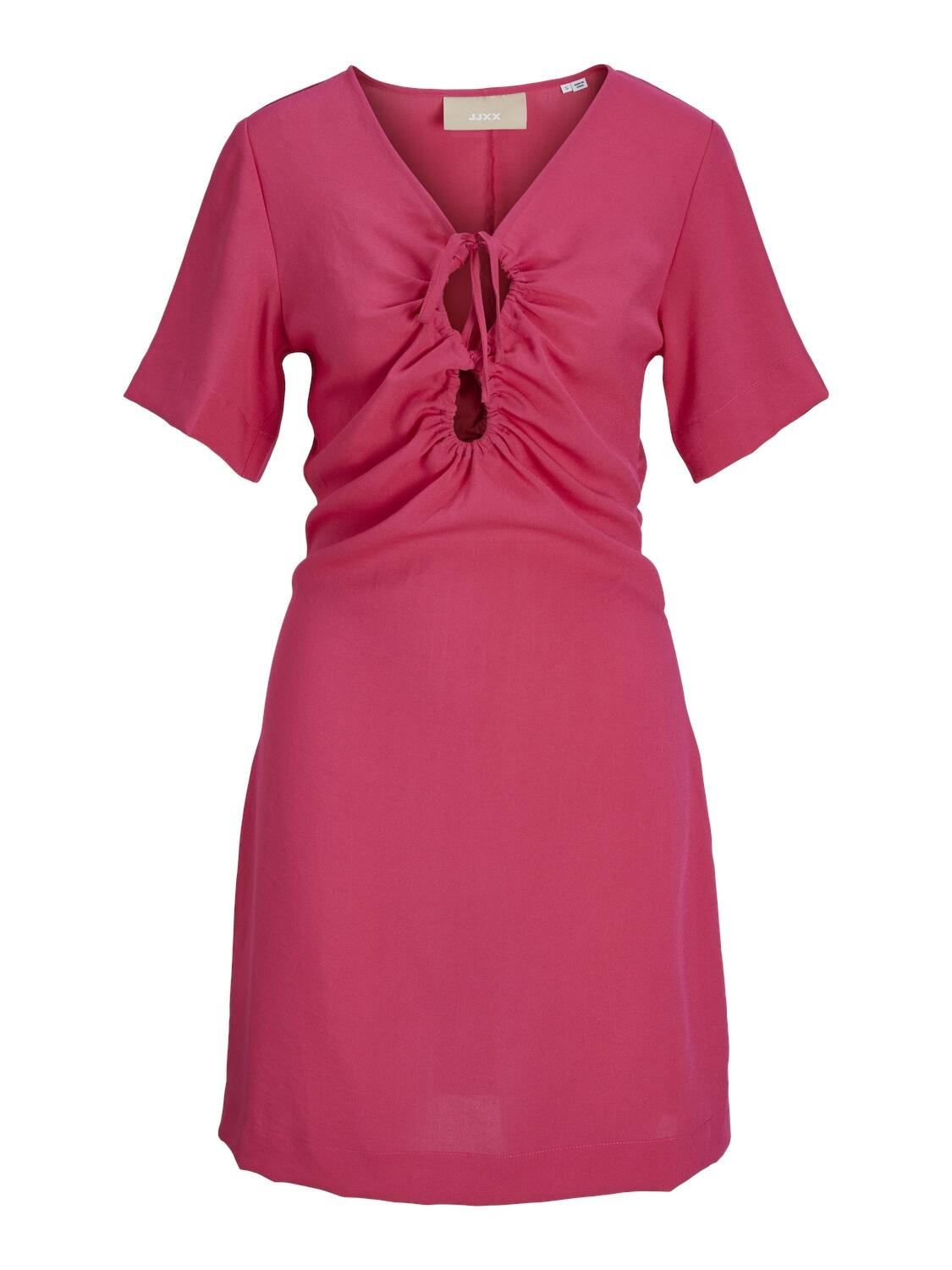 JJXX - JXLYDIA SS SHORT DRESS WVN raspberry sorbet - Gr. - XS von JJXX