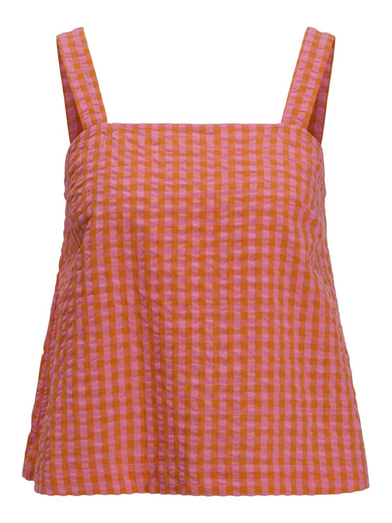 JJXX - JXPETRA SEERSUCKER SL TOP WVN persimmon orange - Gr. - XS von JJXX