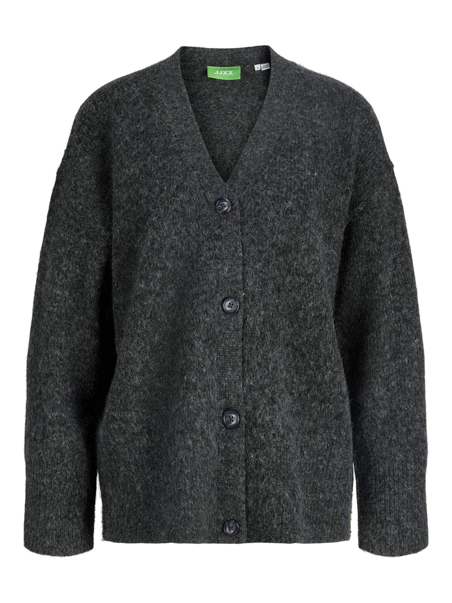 JJXX - JXROSANNA CARDIGAN KNIT dark grey melange - Gr. - XS von JJXX