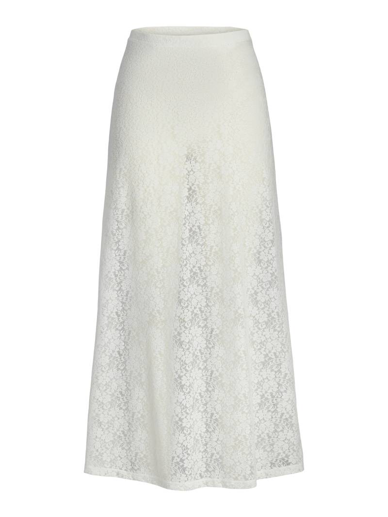 JJXX - JXSTINE LACE LONG SKIRT JRS CPHFW blanc de blanc - Gr. - S von JJXX