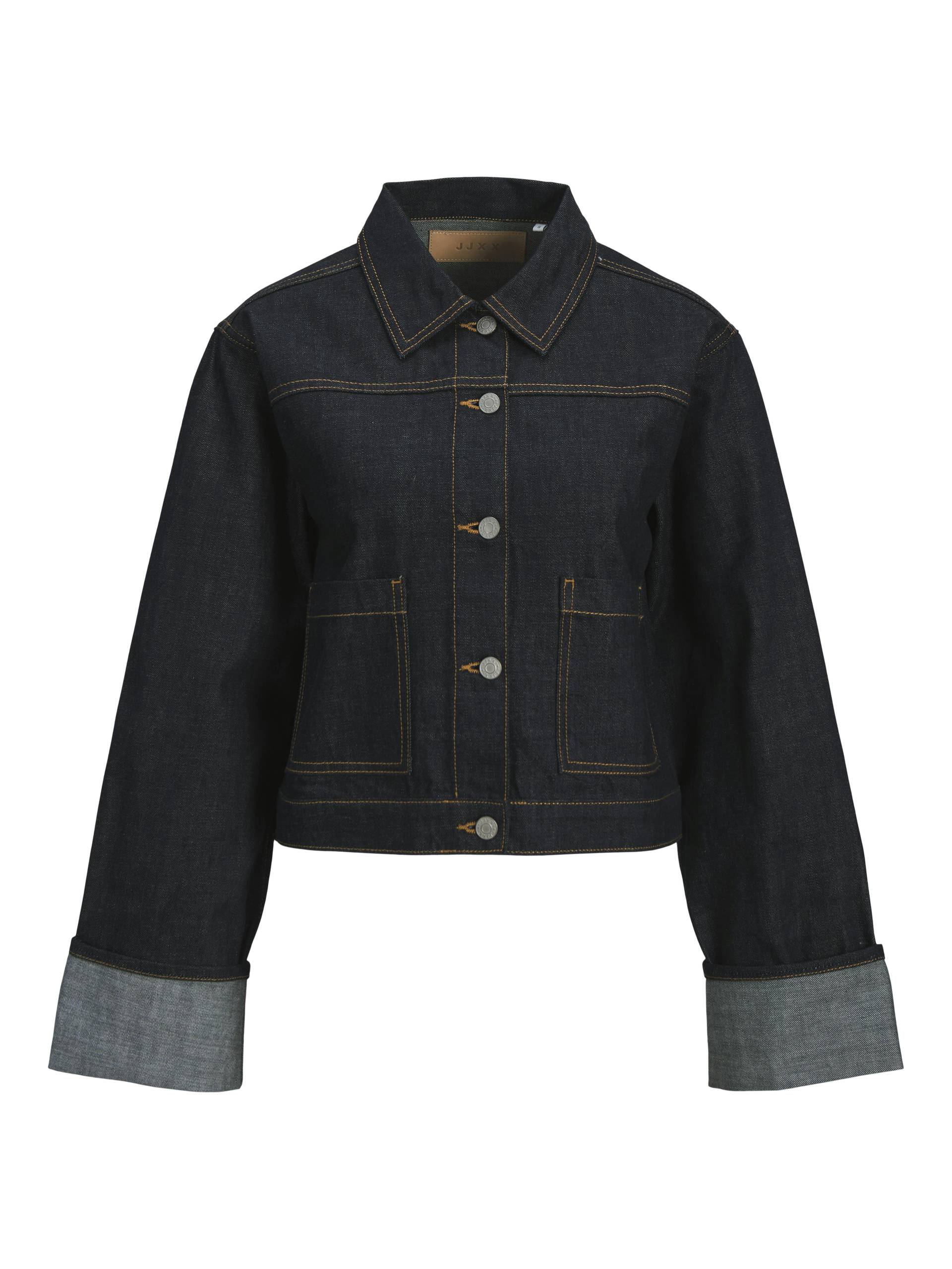 JJXX - JXVEGA DENIM JACKET FOLD UP R269 DNM SN dark blue denim - Gr. - M von JJXX