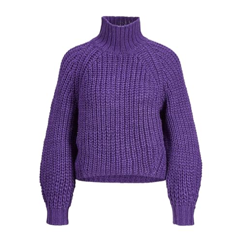 JJXX Jack&Jones Damen JXKELVY Chunky HIGH Neck Knit NOOS Strickpullover, Twilight Purple, L von JJXX