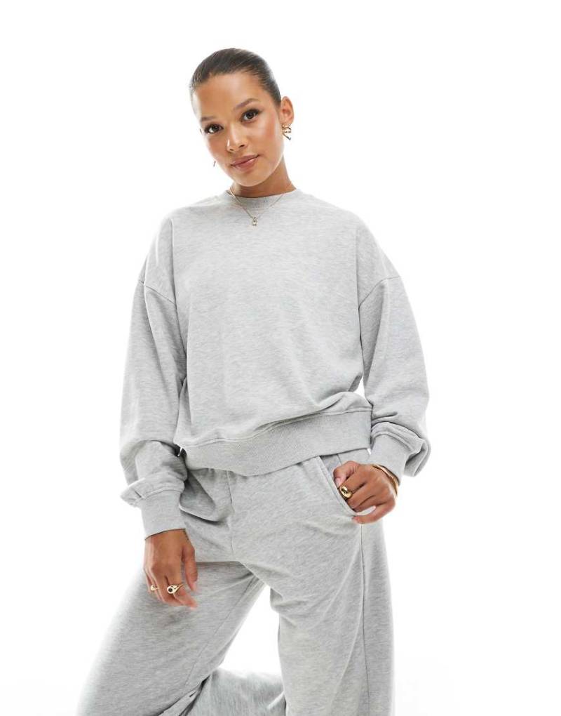 JJXX - Kastiges Sweatshirt in Grau, Kombiteil von JJXX