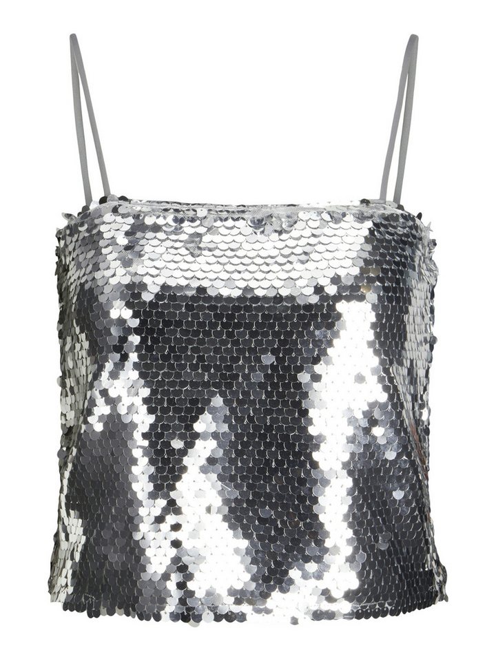 JJXX Langarmbluse JXAVA SEQUIN STRAP CROP TOP WVN von JJXX
