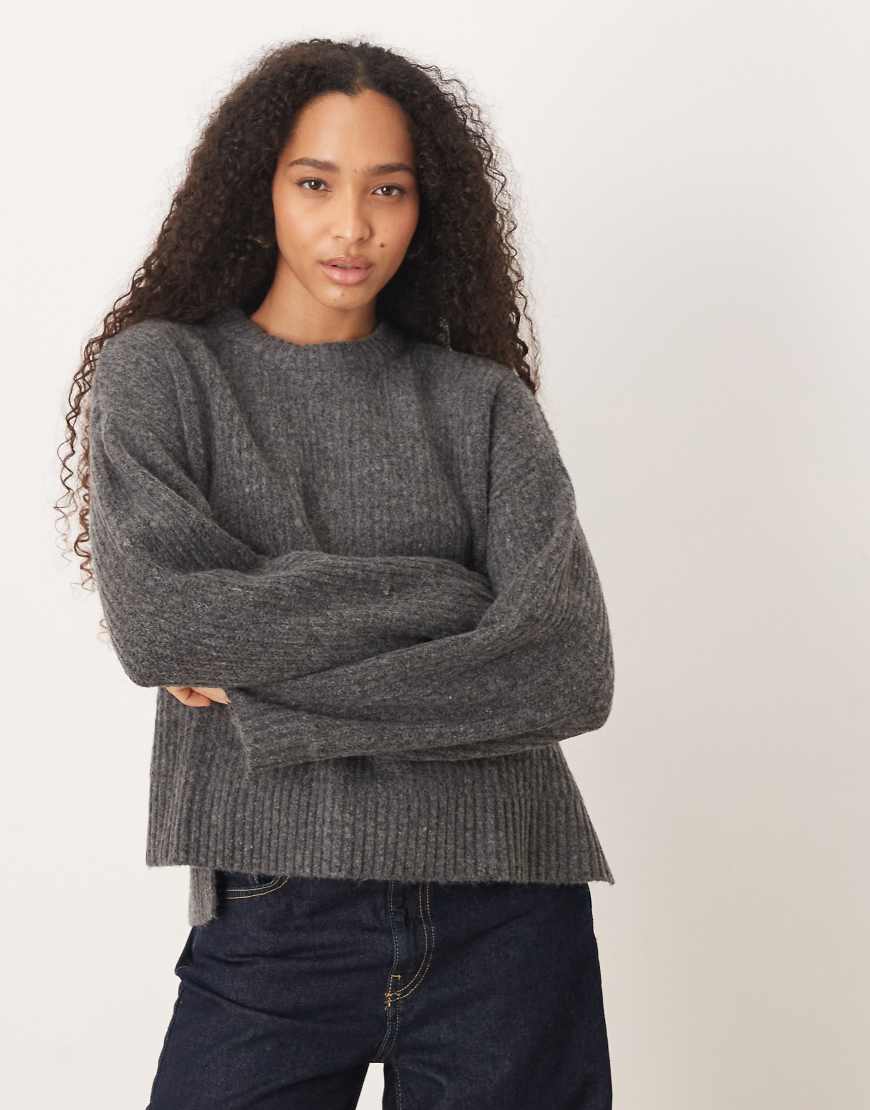 JJXX - Oversize-Pullover in Dunkelgrau von JJXX