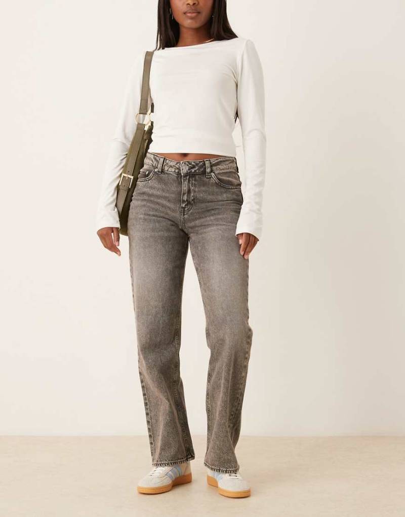 JJXX - Seville - Lockere Jeans in Grau mit mittelhohem Bund von JJXX