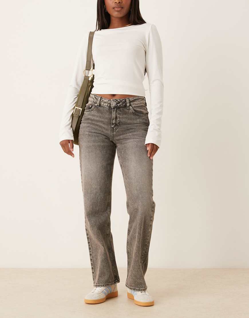 JJXX - Seville - Lockere Jeans in Grau mit mittelhohem Bund von JJXX