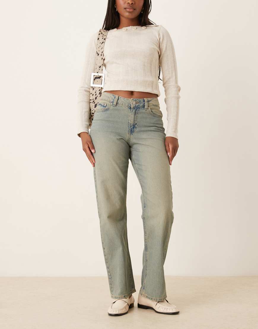 JJXX - Seville - Lockere Jeans in mittlerer Waschung mit mittelhohem Bund-Blau von JJXX