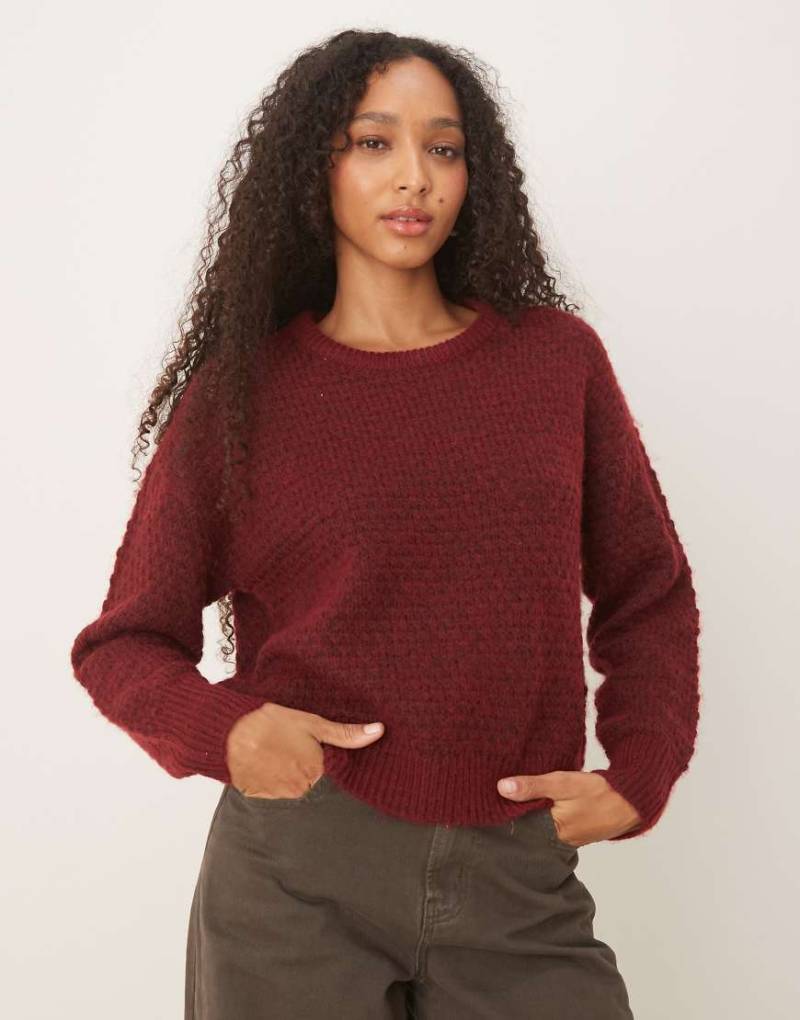 JJXX - Strickpullover in Burgunderrot von JJXX