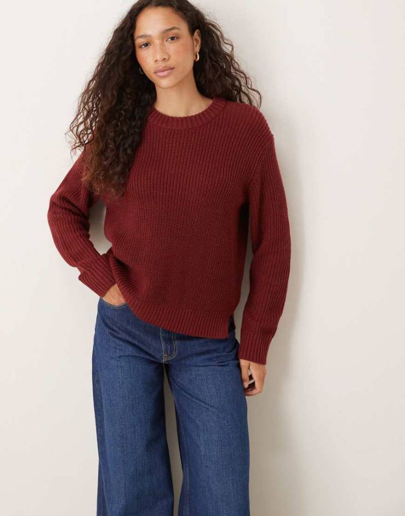 JJXX - Strickpullover in Burgunderrot von JJXX