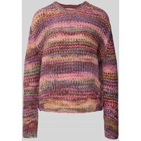 JJXX Strickpullover mit Rundhalsausschnitt Modell 'SIMONE SPACE DYE' in Pink, Größe S von JJXX