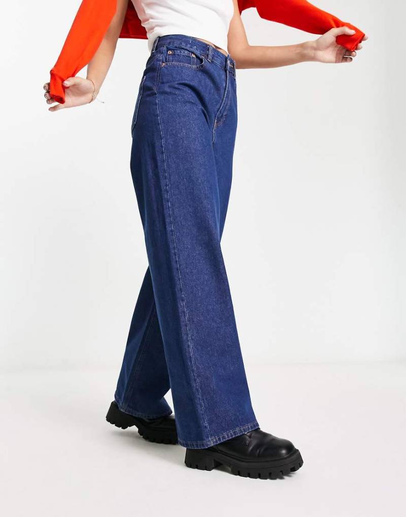JJXX - Tokyo - Jeans in Dunkelblau mit hohem Bund und weitem Bein von JJXX