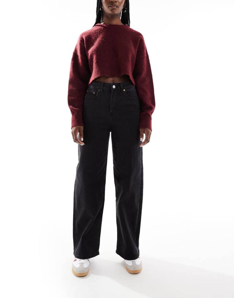 JJXX - Tokyo - Jeans in Schwarz mit hohem Bund und weitem Bein JJXX - Tokyo - Jeans in Schwarz mit hohem Bund und weitem Bein von JJXX