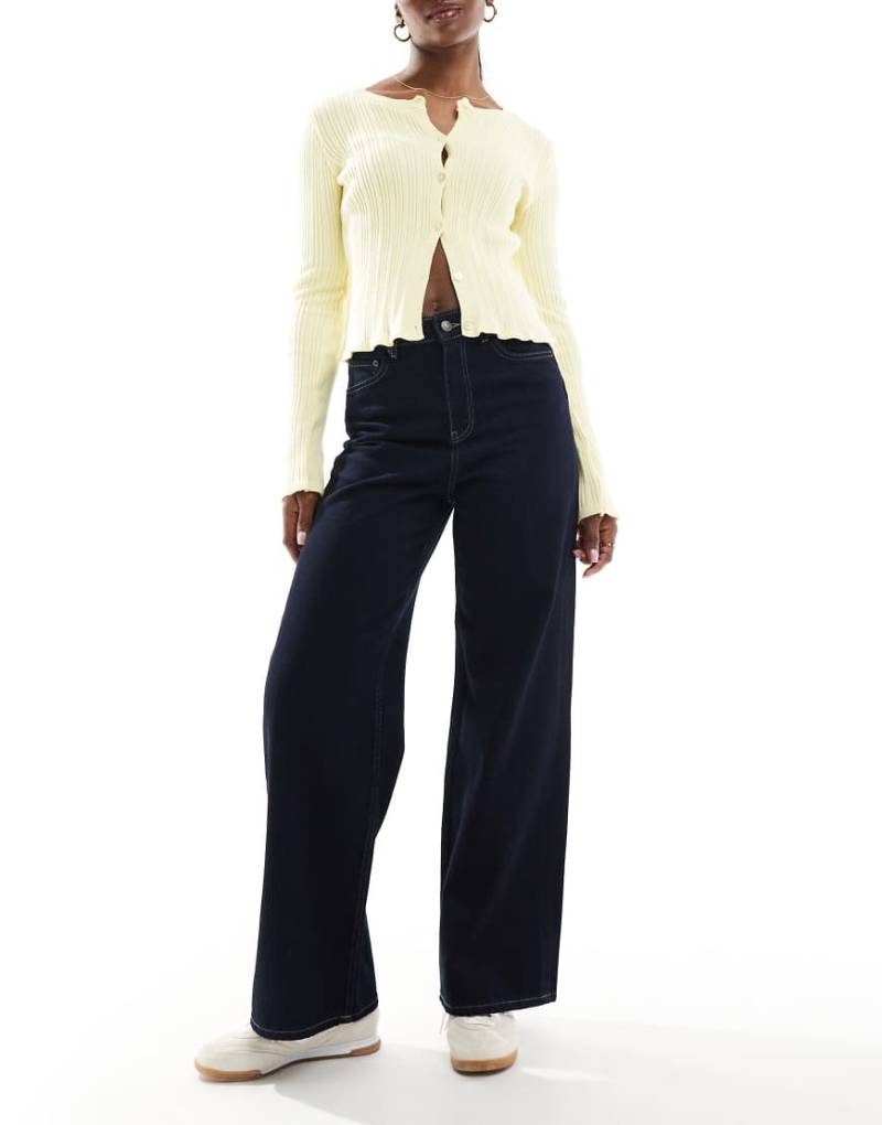 JJXX - Tokyo - Jeans mit weitem Bein aus dunkelblauem Denim von JJXX