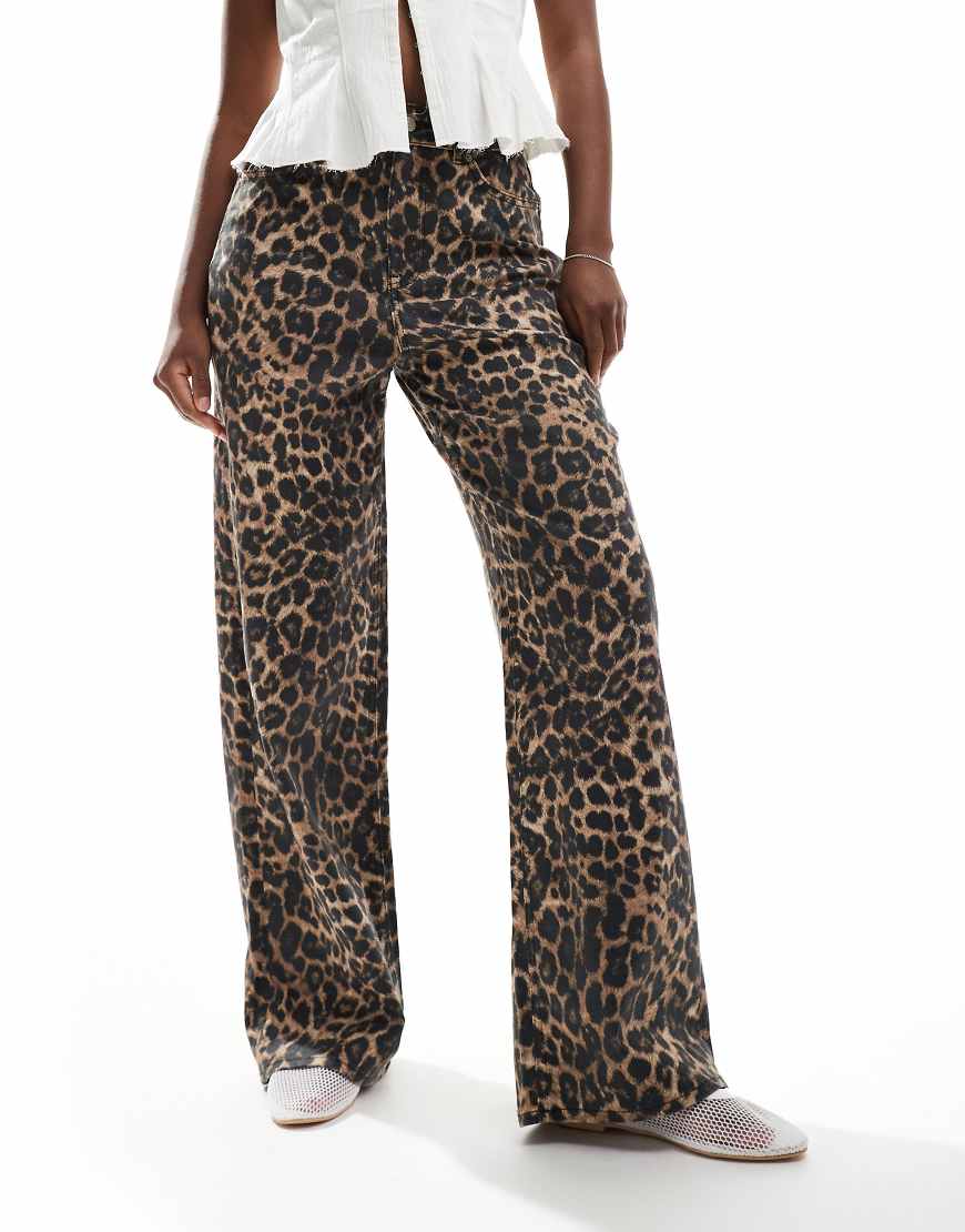 JJXX - Tokyo - Weit geschnittene Jeans mit Leopardenmuster-Bunt JJXX - Tokyo - Weit geschnittene Jeans mit Leopardenmuster-Bunt von JJXX