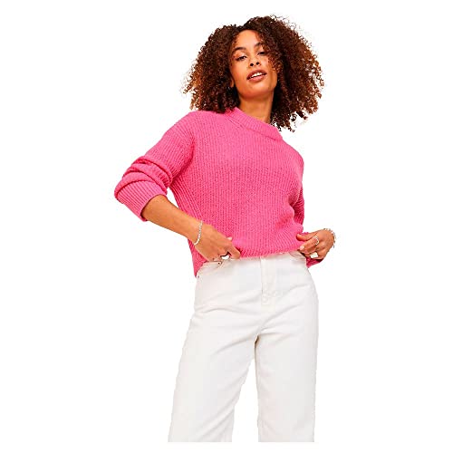 JJXX Women's JXEMBER LS Fluffy Crew Neck Knit NOOS Pullover, Carmine Rose, L von JJXX