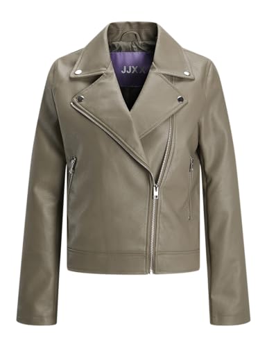 JJXX Women's JXGAIL Faux Leather Biker Jacket NOOS Kunstlederjacke, Brindle, XL von JJXX