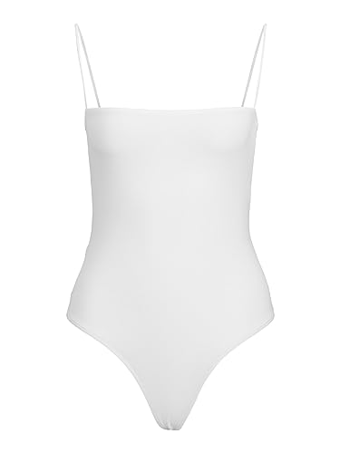 JJXX Women's JXIVY Tight Singlet Dream Body, Bright White/Print:Tonal Print, M von JJXX