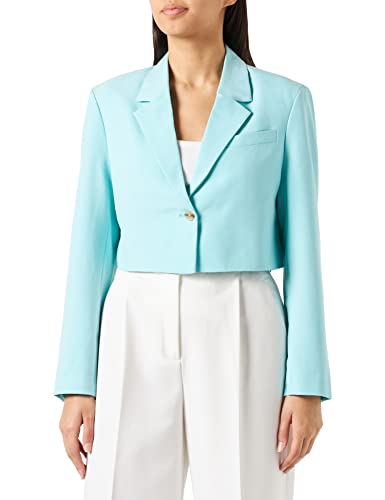 JJXX Women's JXMARY Cropped SN Blazer, Aruba Blue, L von JJXX