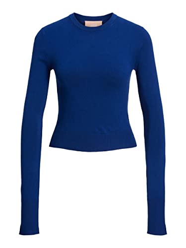 JJXX Women's JXVALENTINA LS Soft Cropped CN Knit Pullover, Sodalite Blue, XL von JJXX