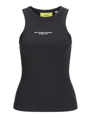 Jack&Jones JXFOREST STR SL Rib EMB TOP JRS, Phantom/Vanilla IC, XS von JJXX
