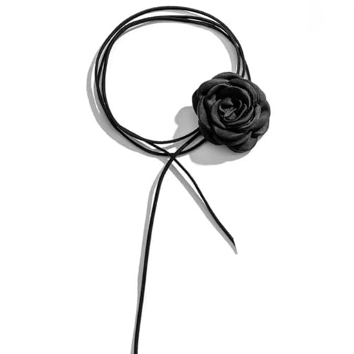 Blumen Choker Halskette,Blumen Halskette Rose Blume Halskette modische Retro Blume Kragen Krawatte Halskette Frauen Hals Zubehör für Frauen Mädchen Braut Hochzeit Party Geburtstag Weihnachten Schwarz Blumen Choker Halskette,Blumen Halskette Rose Blume Halskette modische Retro Blume Kragen Krawatte Halskette Frauen Hals Zubehör für Frauen Mädchen Braut Hochzeit Party Geburtstag Weihnachten Schwarz von JJiaoLinin