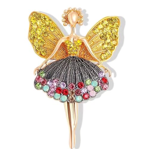 JJiaoLinin Brosche für Frauen, Niedliche Engelsbrosche Eleganter Schmuck Brosche Tanzendes Mädchen Anstecknadel Kleidungsdekorationen Kleidung Brosche für Mutter Mädchen Freunde Ehefrau JJiaoLinin Brosche für Frauen, Niedliche Engelsbrosche Eleganter Schmuck Brosche Tanzendes Mädchen Anstecknadel Kleidungsdekorationen Kleidung Brosche für Mutter Mädchen Freunde Ehefrau von JJiaoLinin