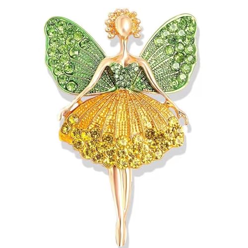 JJiaoLinin Brosche für Frauen, Niedliche Engelsbrosche Eleganter Schmuck Brosche Tanzendes Mädchen Anstecknadel Kleidungsdekorationen Kleidung Brosche für Mutter Mädchen Freunde Ehefrau von JJiaoLinin