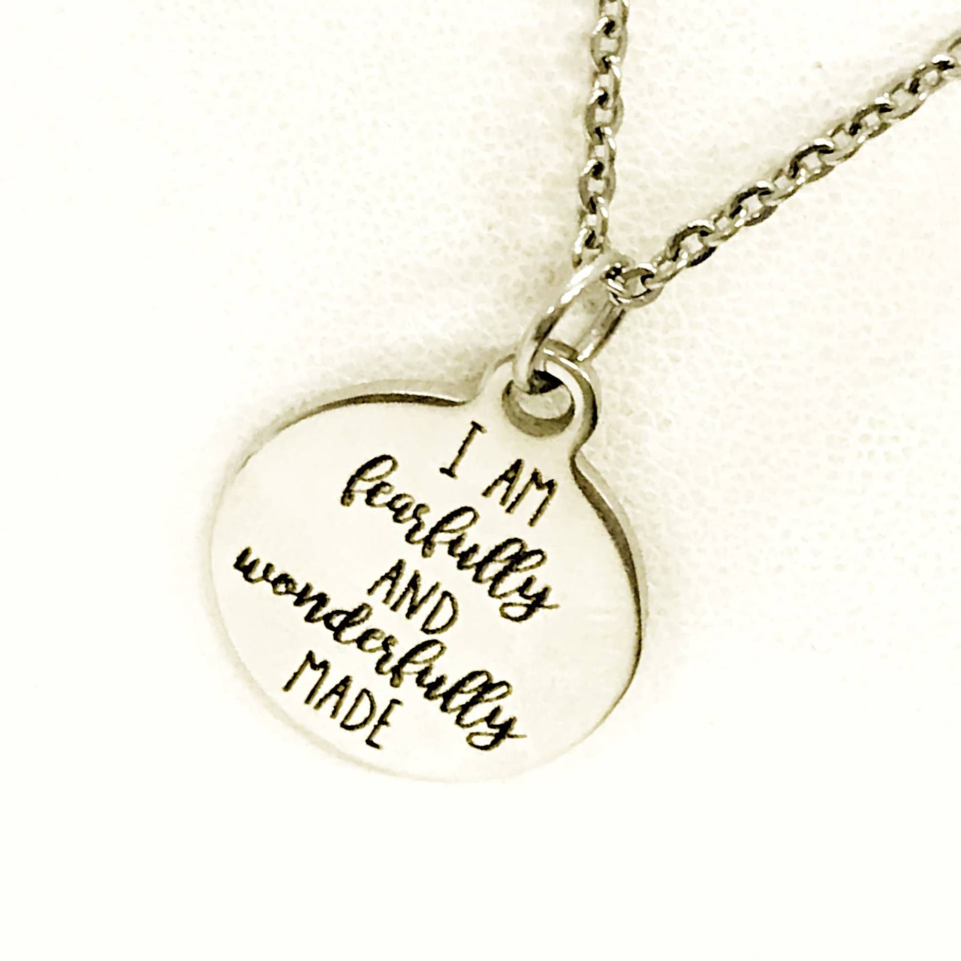 Christliches Geschenk, Ich Bin Furchtbar Und Wunderbar Gemachte Halskette, Christlicher Schmuck, Schriftgeschenk, Psalm 139 14 Religiöses Geschenk Christliches Geschenk, Ich Bin Furchtbar Und Wunderbar Gemachte Halskette, Christlicher Schmuck, Schriftgeschenk, Psalm 139 14 Religiöses Geschenk von JKCEDesigns