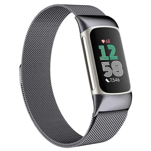 JKD Metallband, kompatibel mit Fitbit Charge 6 Bändern/Charge 5, für Damen und Herren, atmungsaktives Netzband, Sport-Ersatzarmbänder für Fitbit Charge 6/Charge 5 Advanced Fitness & Health Tracker JKD Metallband, kompatibel mit Fitbit Charge 6 Bändern/Charge 5, für Damen und Herren, atmungsaktives Netzband, Sport-Ersatzarmbänder für Fitbit Charge 6/Charge 5 Advanced Fitness & Health Tracker von JKD
