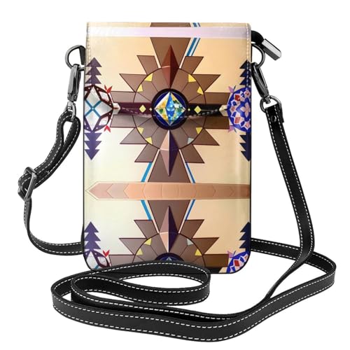 JKDGOJ Aboriginal People Graphics Prints Crossbody Bag Handytasche Damen Kleine Geldbörse Ein praktisches Geschenk geeignet zum Ausgehen, Trainieren und Einkaufen von JKDGOJ