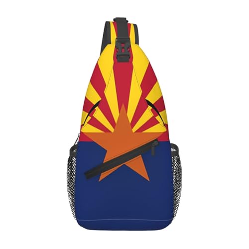 JKDGOJ Arizona Flag Pattern Cross Umhängetasche geeignet für Männer und Frauen, geeignet für Fitnesstaschen und Wanderausflüge von JKDGOJ