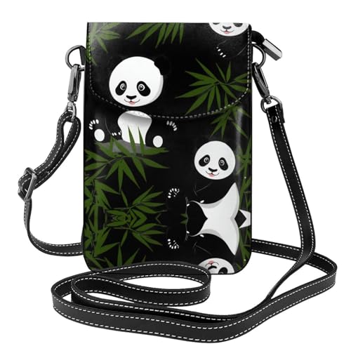 JKDGOJ Bamboo Forest Panda Prints Crossbody Bag Handytasche Damen Kleine Geldbörse Ein praktisches Geschenk geeignet zum Ausgehen, Trainieren und Einkaufen von JKDGOJ
