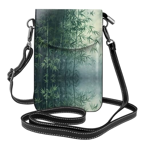 JKDGOJ Bamboo Forest Prints Crossbody Bag Handytasche Damen Kleine Geldbörse Ein praktisches Geschenk geeignet zum Ausgehen, Trainieren und Einkaufen von JKDGOJ