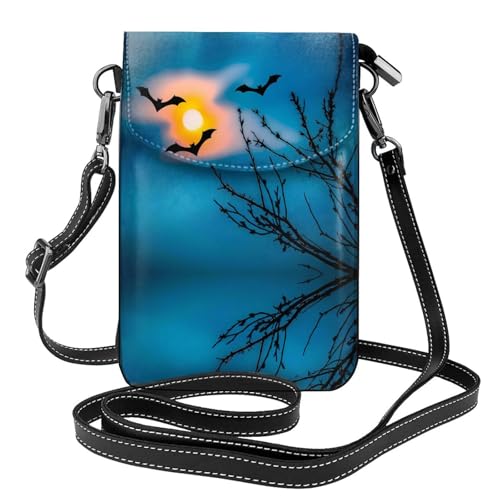 JKDGOJ Bat Under Night Sky Prints Crossbody Bag Handytasche Damen Kleine Geldbörse Ein praktisches Geschenk geeignet zum Ausgehen, Trainieren und Einkaufen von JKDGOJ