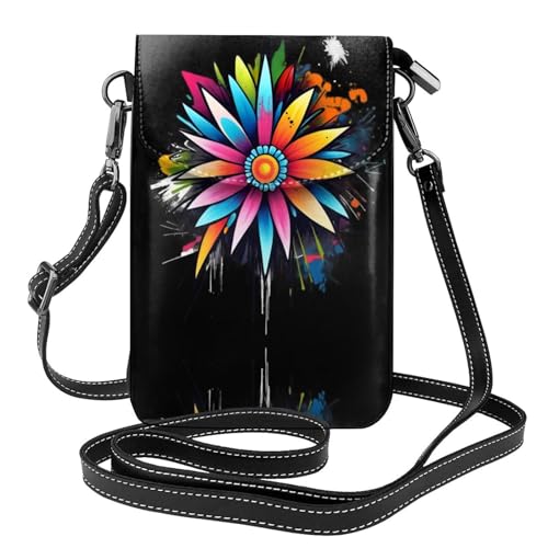 JKDGOJ Bloom at will Prints Crossbody-Tasche, Handytasche, kleine Damengeldbörse, ein praktisches Geschenk zum Ausgehen, Trainieren und Einkaufen von JKDGOJ