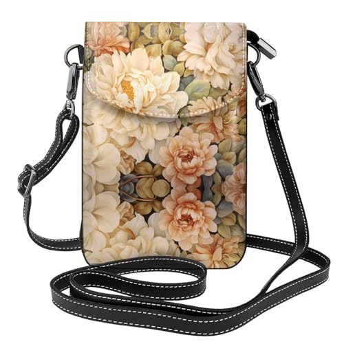 JKDGOJ Blumen im Garten Prints Crossbody Tasche, Handytasche, kleine Damenbrieftasche, ein praktisches Geschenk geeignet zum Ausgehen, Trainieren und Einkaufen von JKDGOJ
