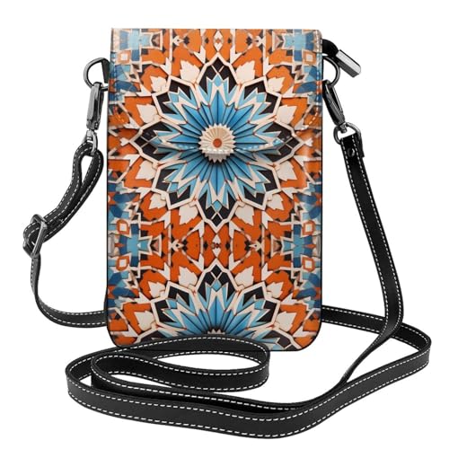 JKDGOJ Bodenfliesen-Prints, Umhängetasche, Handytasche, kleine Damengeldbörse, ein praktisches Geschenk zum Ausgehen, Trainieren und Einkaufen von JKDGOJ