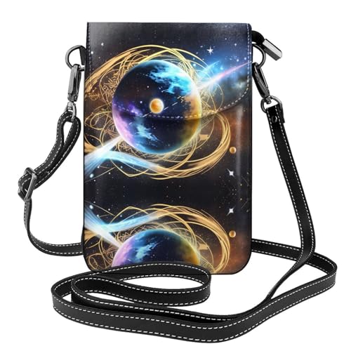 JKDGOJ Celestial Star Prints Crossbody Bag Handytasche Damen Kleine Geldbörse Ein praktisches Geschenk geeignet zum Ausgehen, Trainieren und Einkaufen von JKDGOJ