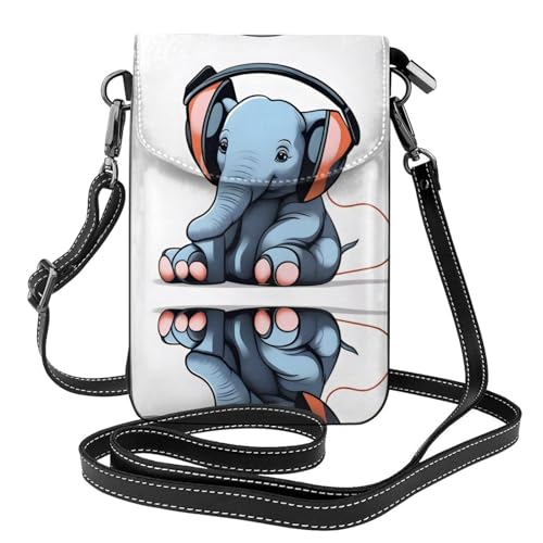 JKDGOJ Der Elefant im Raum druckt Crossbody-Tasche, Handytasche, kleine Damengeldbörse, ein praktisches Geschenk zum Ausgehen, Trainieren und Einkaufen von JKDGOJ
