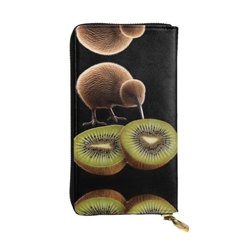 JKDGOJ Einhorned Nashorn Prints Damen Leder lange Handgeldbörse große Kapazität Kreditkarte Reißverschluss Tasche von JKDGOJ