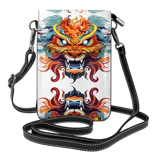 JKDGOJ Fierce Expression.Prints Crossbody Bag Handytasche Damen Kleine Geldbörse Ein praktisches Geschenk geeignet zum Ausgehen, Trainieren, Einkaufen von JKDGOJ