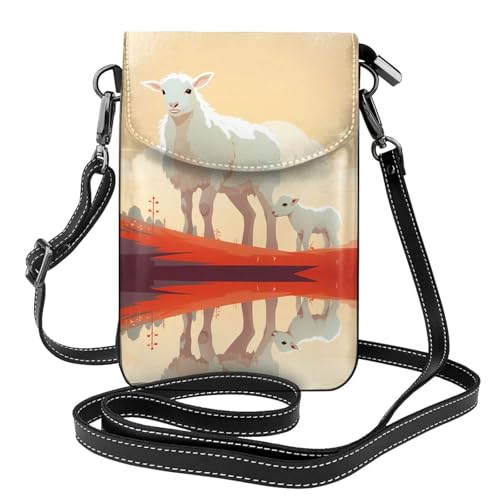 JKDGOJ Flock of Sheep Prints Crossbody Bag Handytasche Damen Kleine Geldbörse Ein praktisches Geschenk geeignet zum Ausgehen, Trainieren und Einkaufen von JKDGOJ