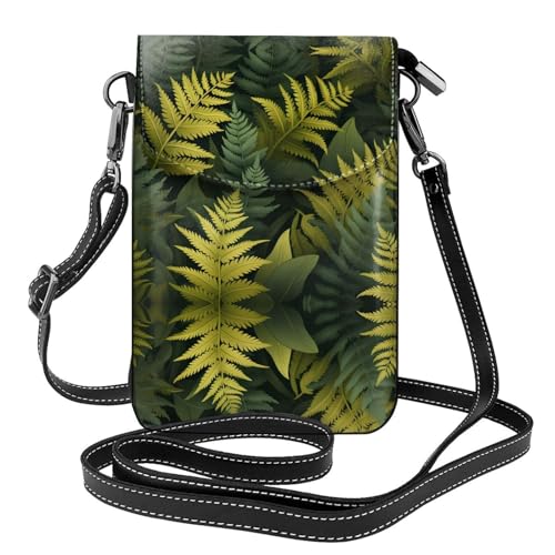 JKDGOJ Flourishing Farns Prints Crossbody Bag Handytasche Damen Kleine Geldbörse Ein praktisches Geschenk geeignet zum Ausgehen, Trainieren und Einkaufen von JKDGOJ