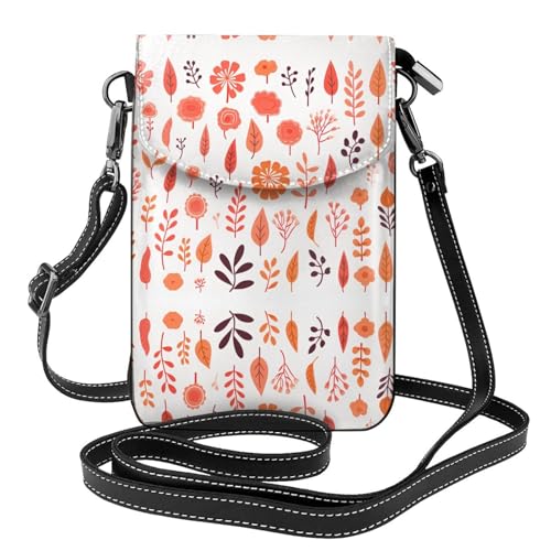 JKDGOJ Flower and Tree Prints Crossbody Bag Mobile Phone Bag Women Small Wallet A Practical Gift Suitable for going out, exercising, and shopping von JKDGOJ