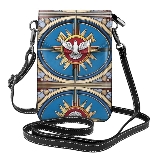 JKDGOJ Holy Spirit Christia Prints Crossbody-Tasche, Handytasche, kleine Damengeldbörse, ein praktisches Geschenk zum Ausgehen, Trainieren und Einkaufen von JKDGOJ