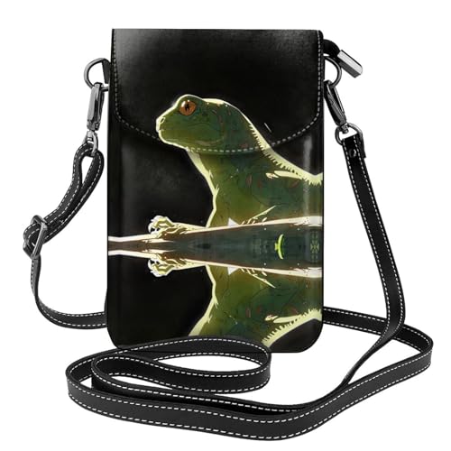 JKDGOJ Liegende Eidechse Prints Crossbody Tasche, Handytasche, kleine Damengeldbörse, ein praktisches Geschenk geeignet zum Ausgehen, Trainieren und Einkaufen von JKDGOJ