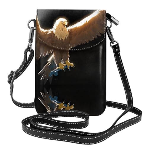 JKDGOJ Line Art Eagle Prints Crossbody Bag Handytasche Damen Kleine Geldbörse Ein praktisches Geschenk geeignet zum Ausgehen, Trainieren und Einkaufen von JKDGOJ