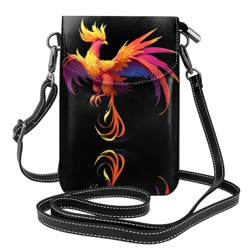 JKDGOJ Mythical Phoenix Prints Crossbody Bag Handytasche Damen Kleine Geldbörse Ein praktisches Geschenk geeignet zum Ausgehen, Trainieren und Einkaufen von JKDGOJ