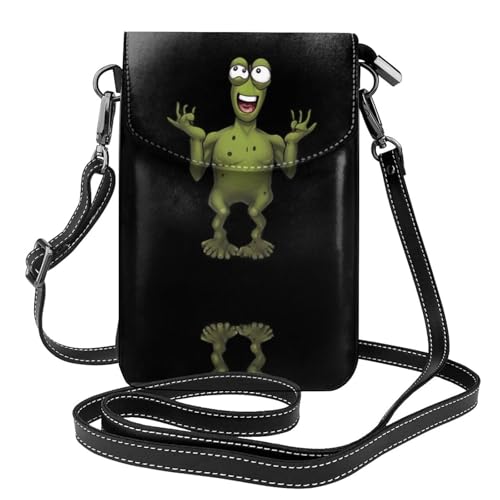 JKDGOJ Naughty Frog Prints Crossbody Bag Handytasche Damen Kleine Geldbörse Ein praktisches Geschenk geeignet zum Ausgehen, Trainieren und Einkaufen von JKDGOJ